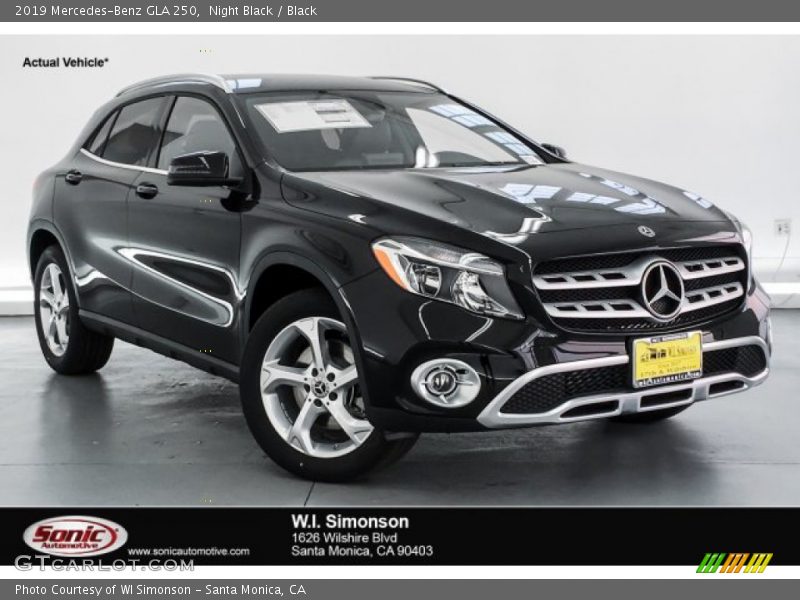 Night Black / Black 2019 Mercedes-Benz GLA 250