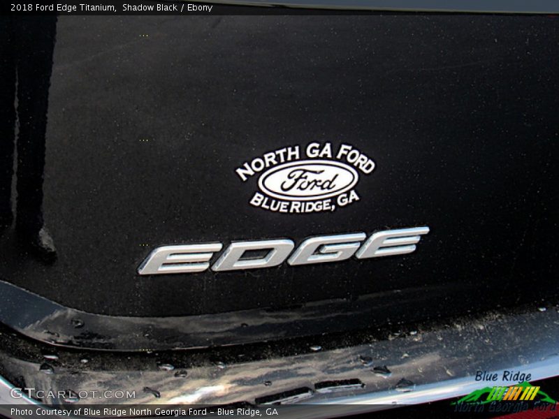 Shadow Black / Ebony 2018 Ford Edge Titanium