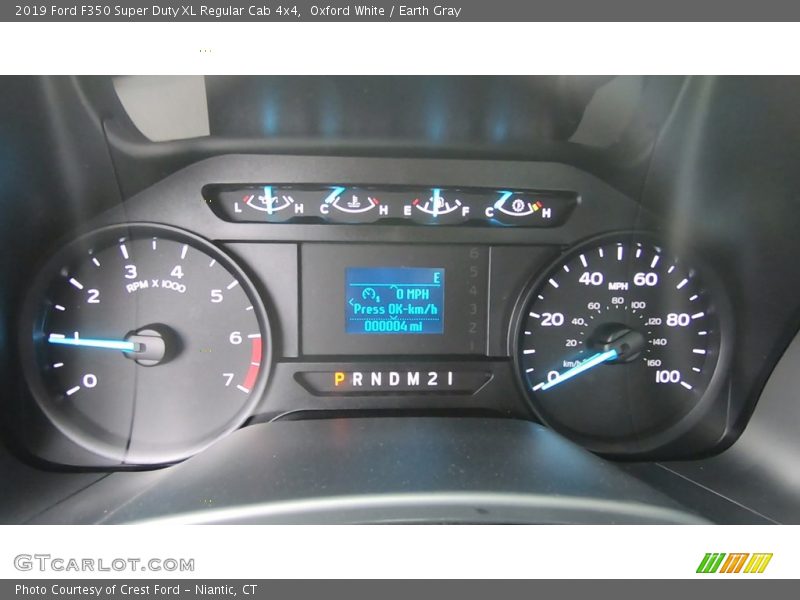 Oxford White / Earth Gray 2019 Ford F350 Super Duty XL Regular Cab 4x4
