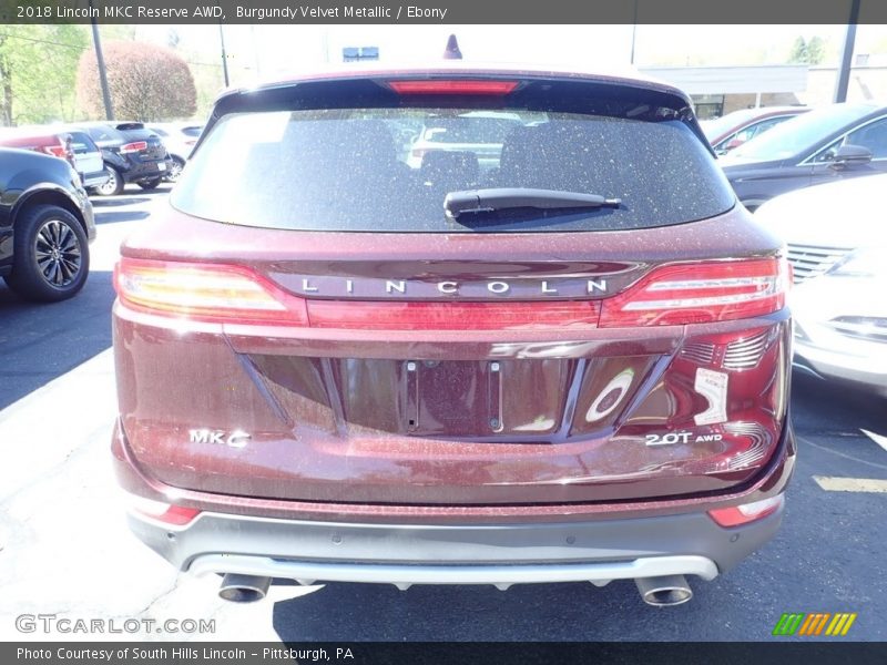 Burgundy Velvet Metallic / Ebony 2018 Lincoln MKC Reserve AWD