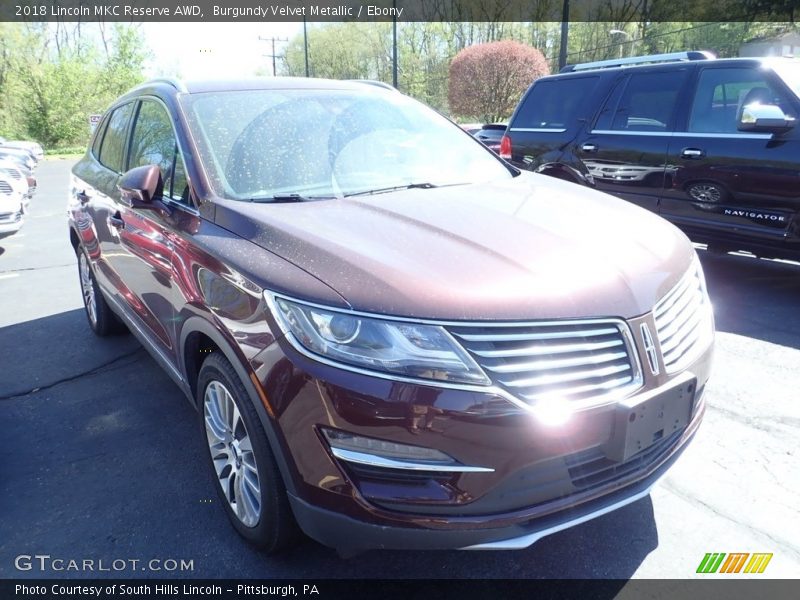 Burgundy Velvet Metallic / Ebony 2018 Lincoln MKC Reserve AWD