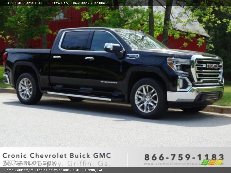 Onyx Black / Jet Black 2019 GMC Sierra 1500 SLT Crew Cab