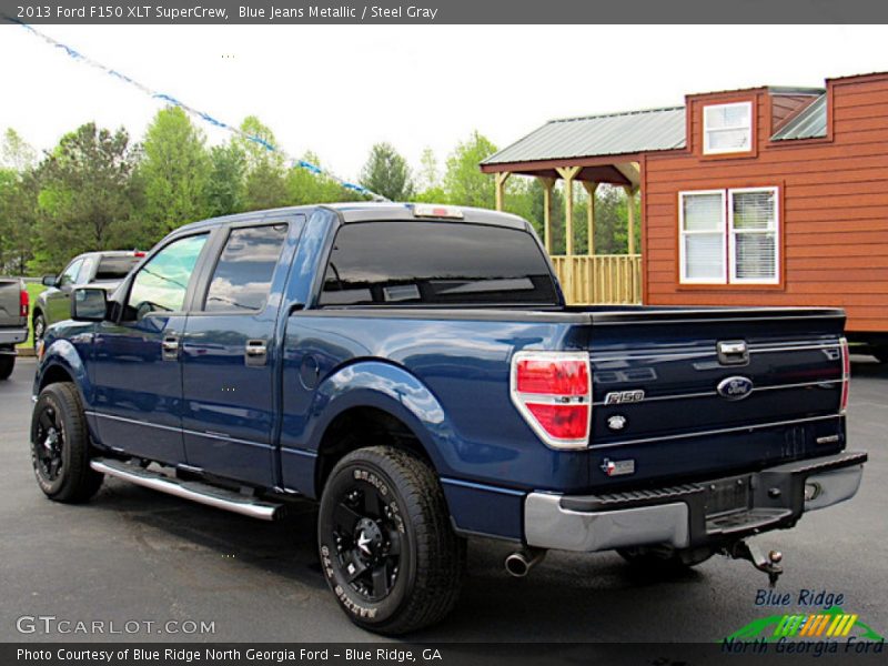 Blue Jeans Metallic / Steel Gray 2013 Ford F150 XLT SuperCrew