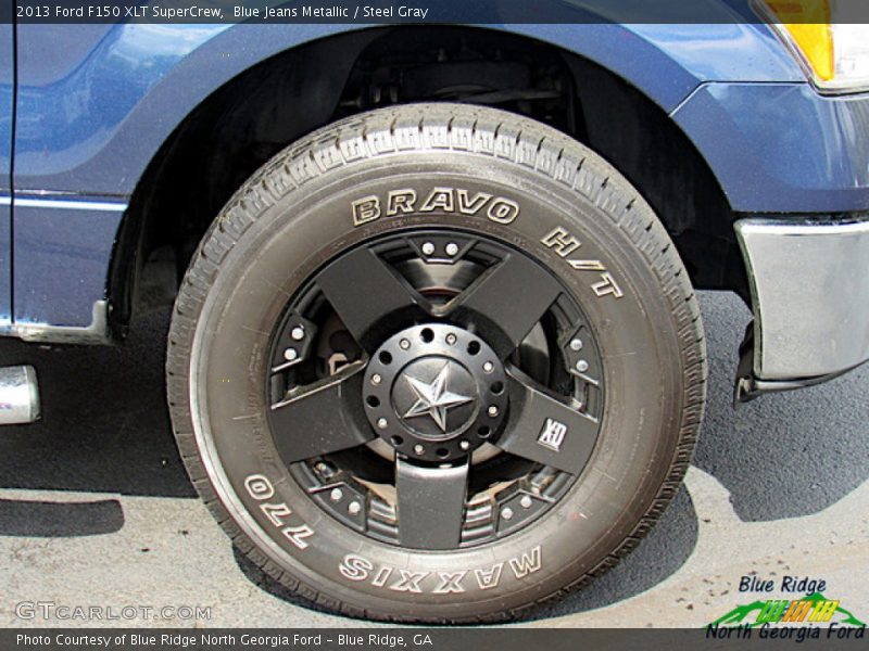 Blue Jeans Metallic / Steel Gray 2013 Ford F150 XLT SuperCrew