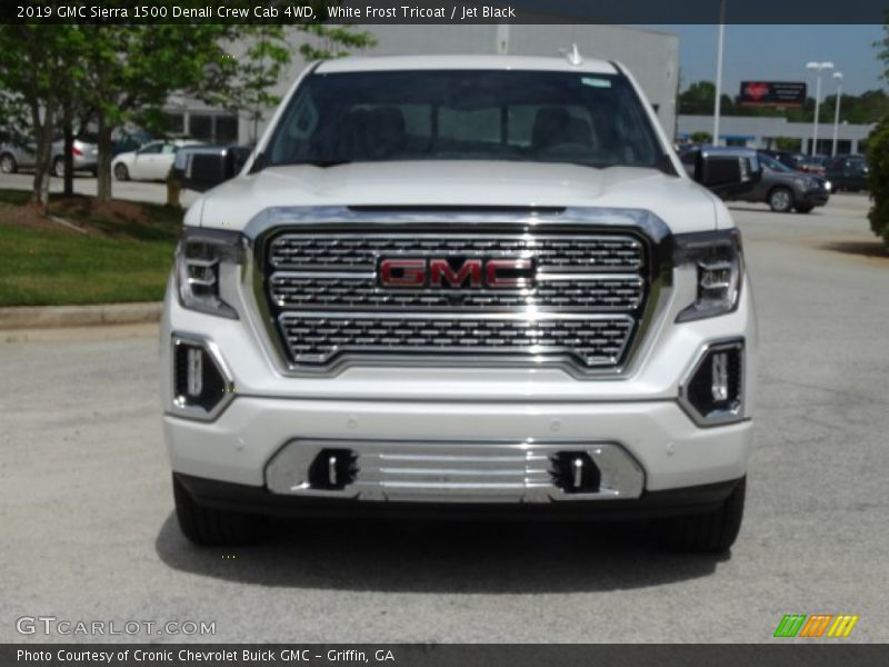 White Frost Tricoat / Jet Black 2019 GMC Sierra 1500 Denali Crew Cab 4WD