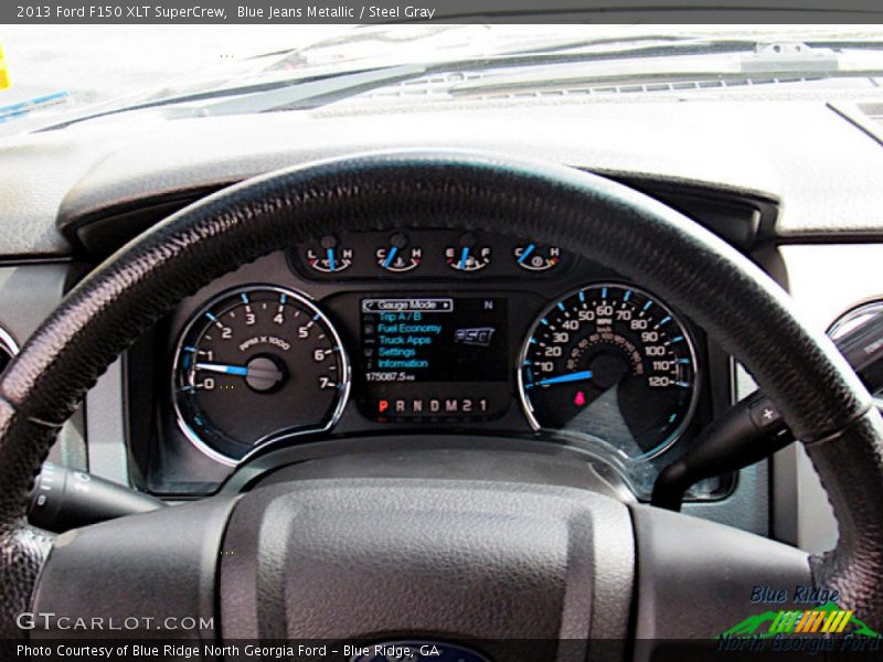 Blue Jeans Metallic / Steel Gray 2013 Ford F150 XLT SuperCrew