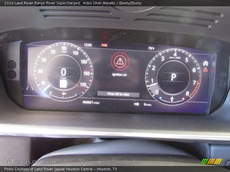 Indus Silver Metallic / Ebony/Ebony 2019 Land Rover Range Rover Supercharged