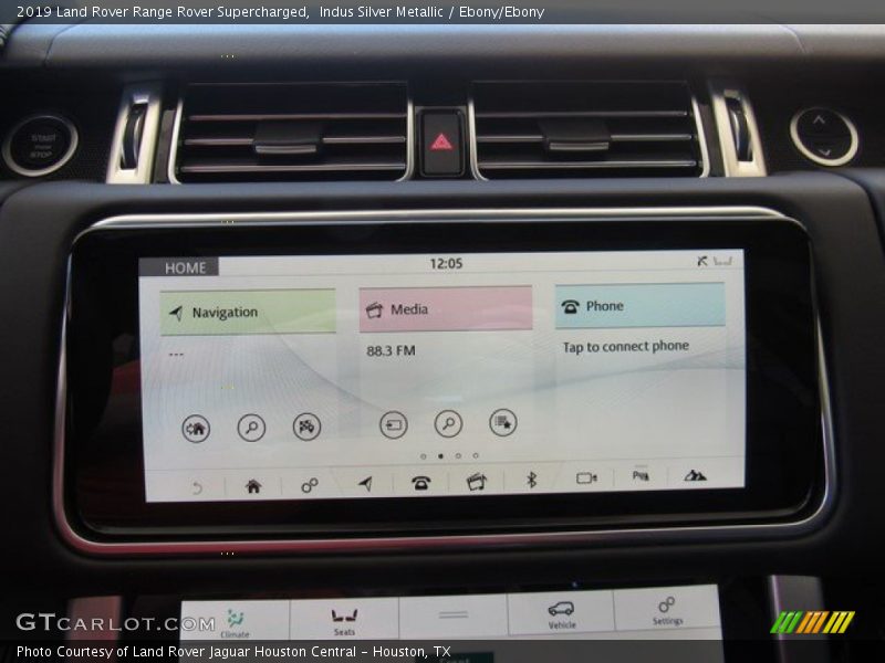 Indus Silver Metallic / Ebony/Ebony 2019 Land Rover Range Rover Supercharged