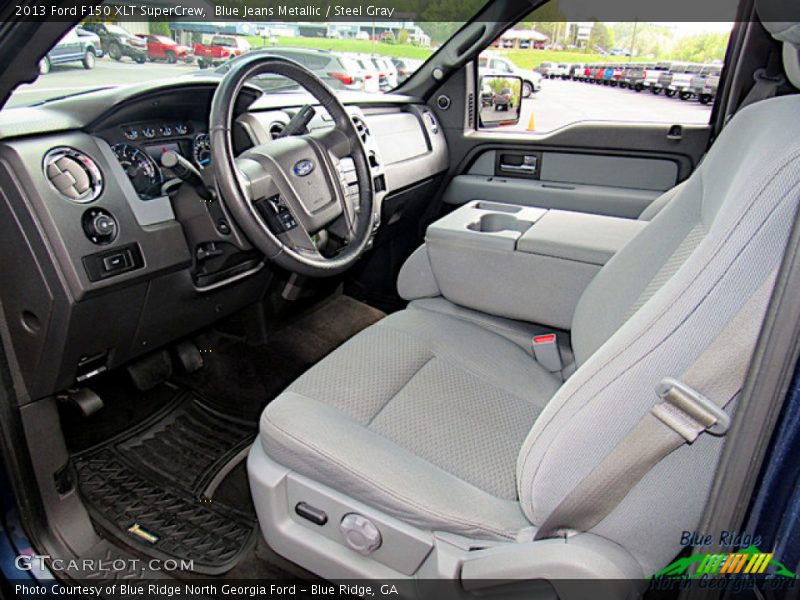 Blue Jeans Metallic / Steel Gray 2013 Ford F150 XLT SuperCrew