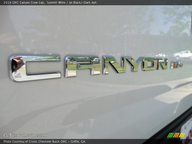 Summit White / Jet Black/­Dark Ash 2019 GMC Canyon Crew Cab