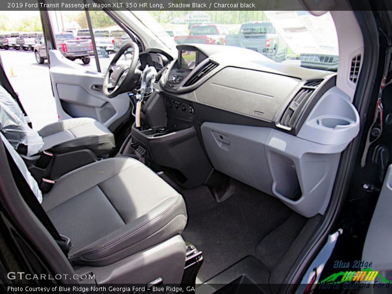 Shadow Black / Charcoal black 2019 Ford Transit Passenger Wagon XLT 350 HR Long