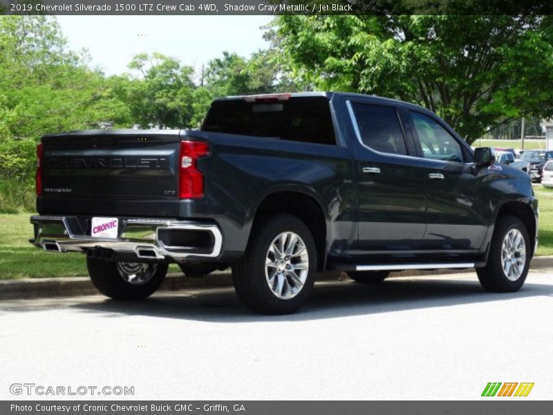 Shadow Gray Metallic / Jet Black 2019 Chevrolet Silverado 1500 LTZ Crew Cab 4WD