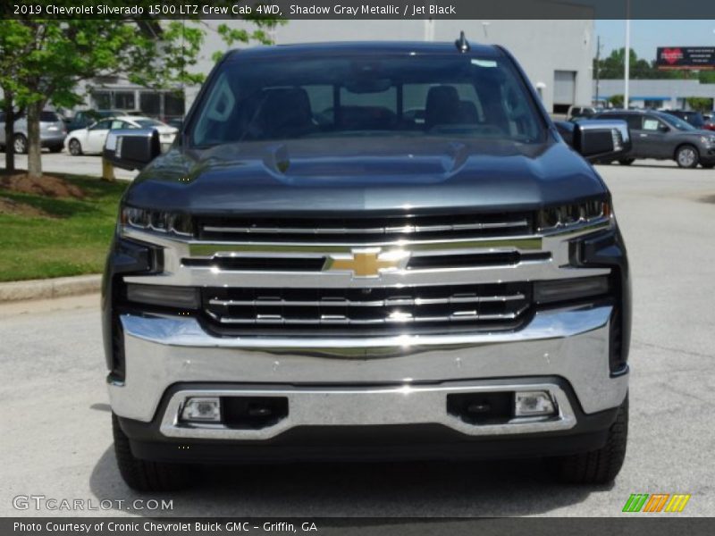 Shadow Gray Metallic / Jet Black 2019 Chevrolet Silverado 1500 LTZ Crew Cab 4WD