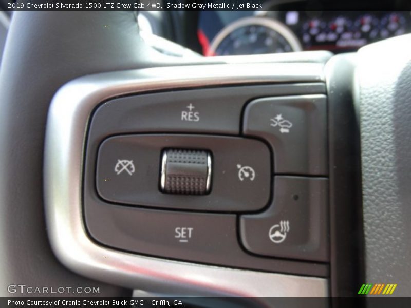 Shadow Gray Metallic / Jet Black 2019 Chevrolet Silverado 1500 LTZ Crew Cab 4WD