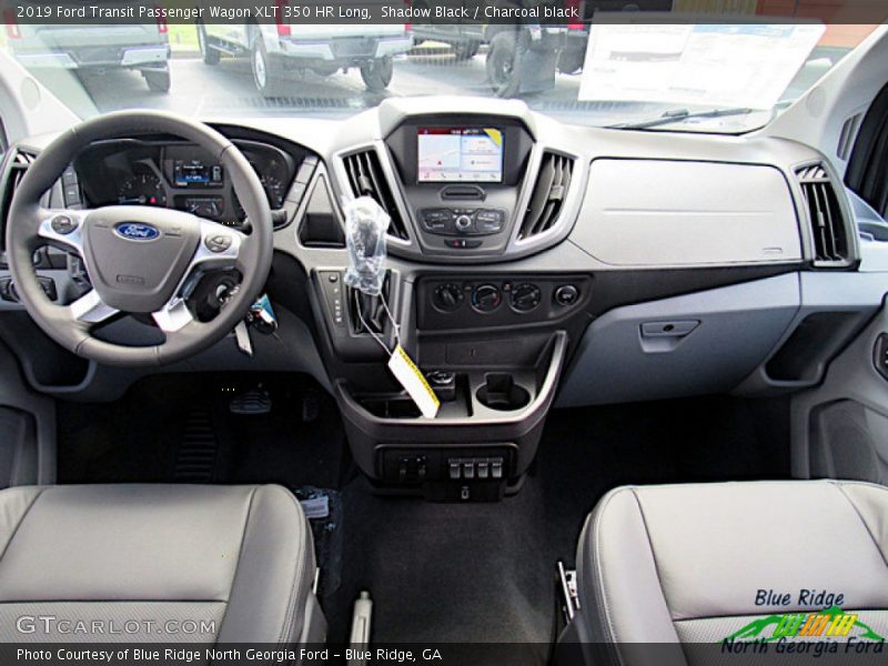 Shadow Black / Charcoal black 2019 Ford Transit Passenger Wagon XLT 350 HR Long