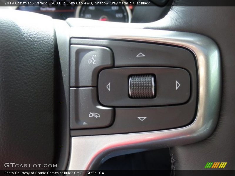 Shadow Gray Metallic / Jet Black 2019 Chevrolet Silverado 1500 LTZ Crew Cab 4WD