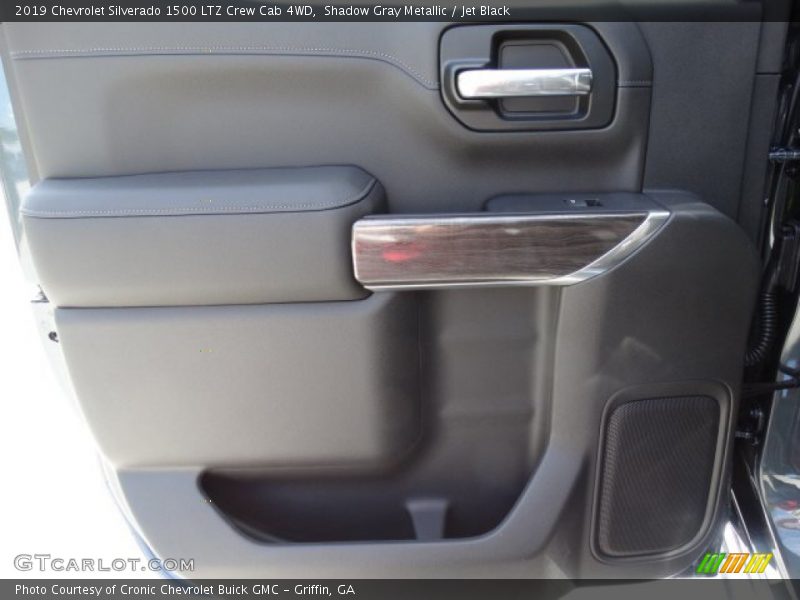 Shadow Gray Metallic / Jet Black 2019 Chevrolet Silverado 1500 LTZ Crew Cab 4WD