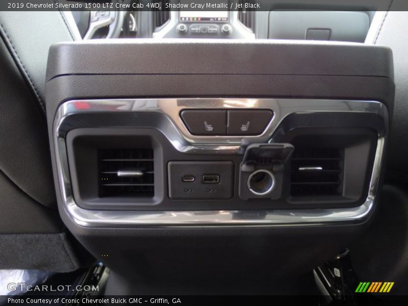 Shadow Gray Metallic / Jet Black 2019 Chevrolet Silverado 1500 LTZ Crew Cab 4WD