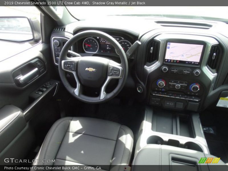 Shadow Gray Metallic / Jet Black 2019 Chevrolet Silverado 1500 LTZ Crew Cab 4WD