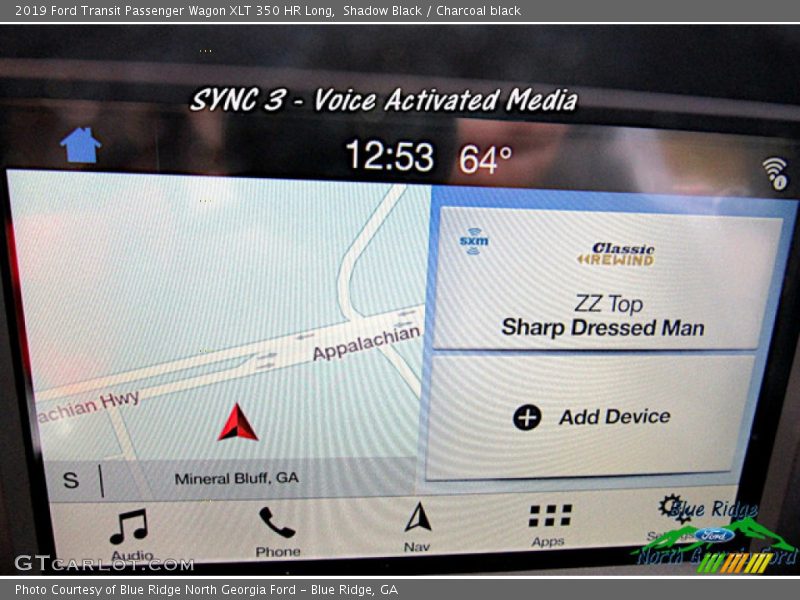 Shadow Black / Charcoal black 2019 Ford Transit Passenger Wagon XLT 350 HR Long