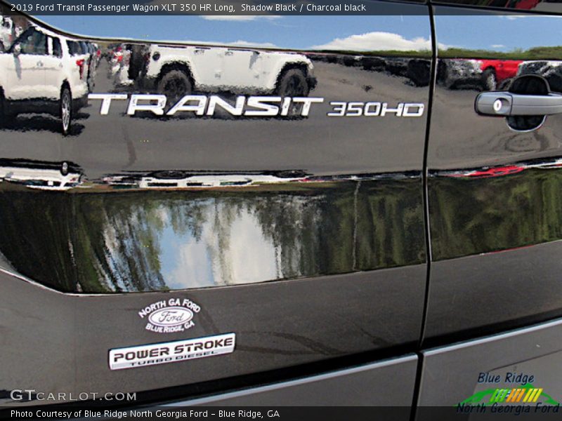 Shadow Black / Charcoal black 2019 Ford Transit Passenger Wagon XLT 350 HR Long