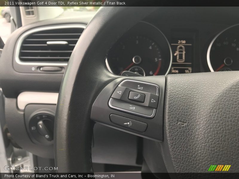 Reflex Silver Metallic / Titan Black 2011 Volkswagen Golf 4 Door TDI