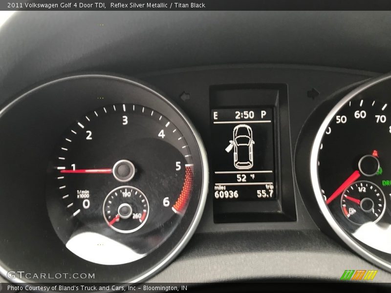Reflex Silver Metallic / Titan Black 2011 Volkswagen Golf 4 Door TDI