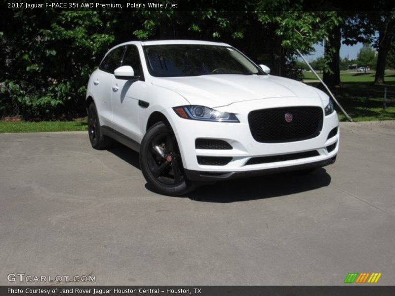 Polaris White / Jet 2017 Jaguar F-PACE 35t AWD Premium