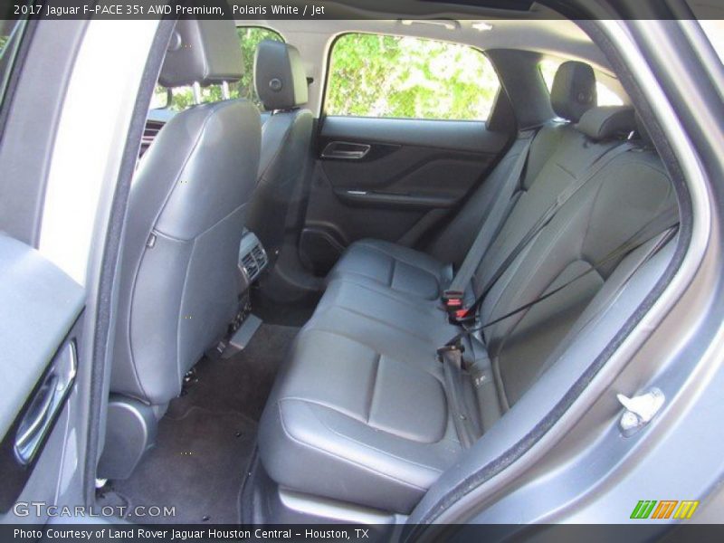 Polaris White / Jet 2017 Jaguar F-PACE 35t AWD Premium
