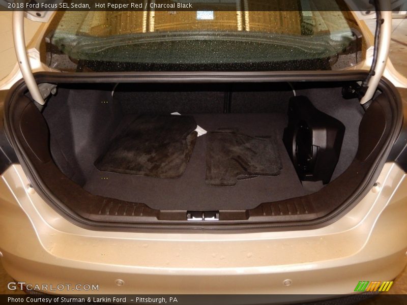 Hot Pepper Red / Charcoal Black 2018 Ford Focus SEL Sedan