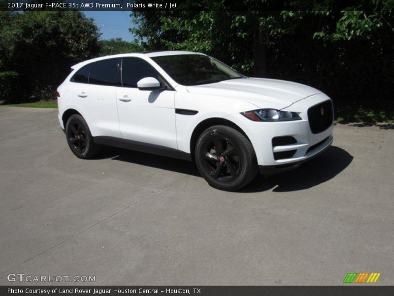 Polaris White / Jet 2017 Jaguar F-PACE 35t AWD Premium