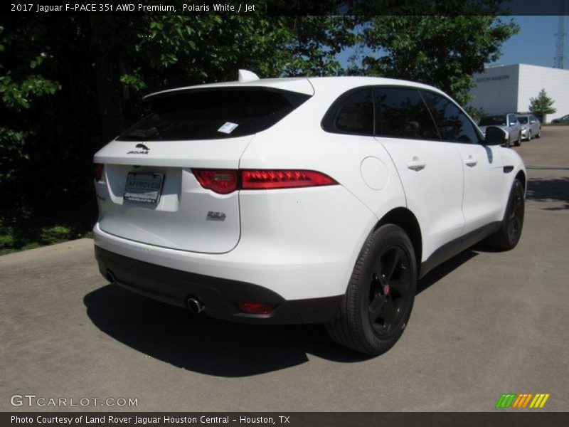Polaris White / Jet 2017 Jaguar F-PACE 35t AWD Premium
