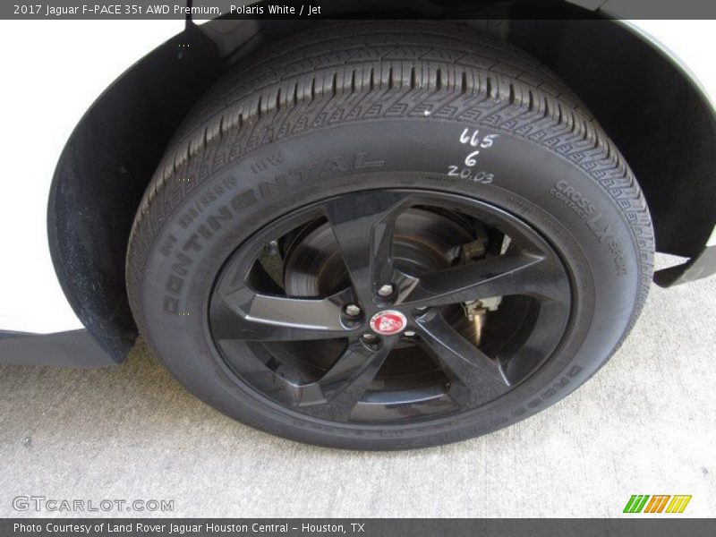 Polaris White / Jet 2017 Jaguar F-PACE 35t AWD Premium