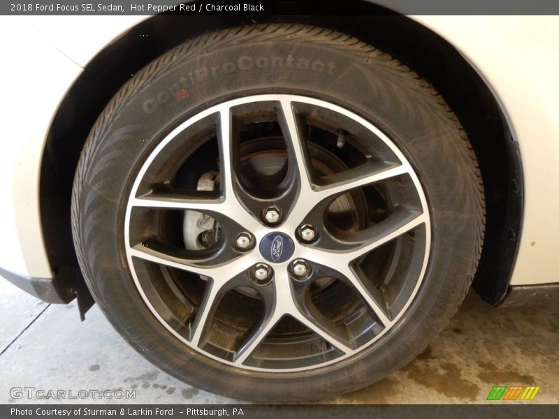 Hot Pepper Red / Charcoal Black 2018 Ford Focus SEL Sedan