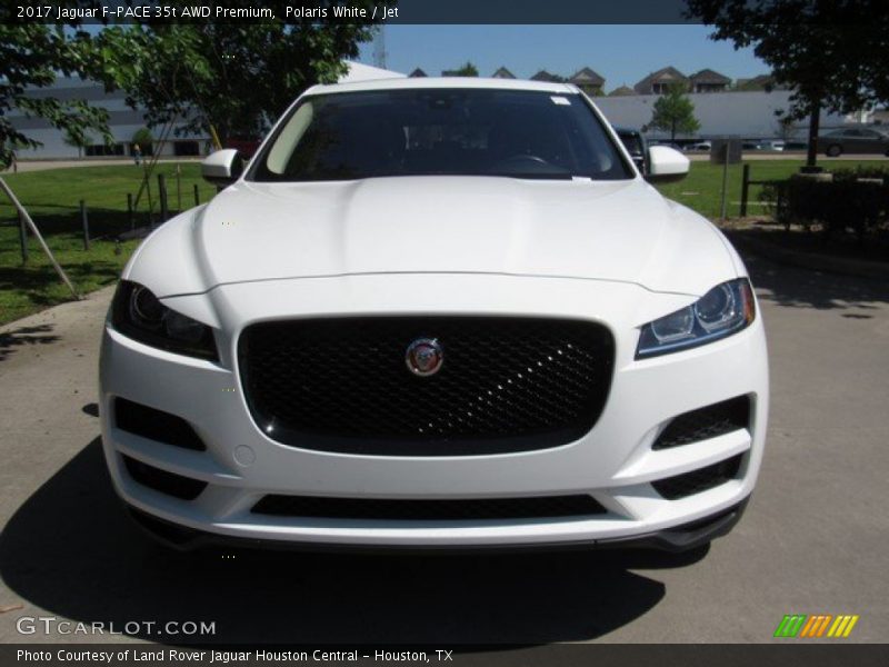 Polaris White / Jet 2017 Jaguar F-PACE 35t AWD Premium