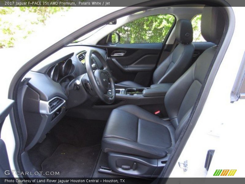 Polaris White / Jet 2017 Jaguar F-PACE 35t AWD Premium