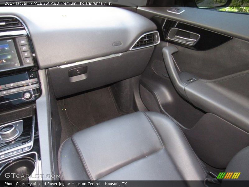 Polaris White / Jet 2017 Jaguar F-PACE 35t AWD Premium