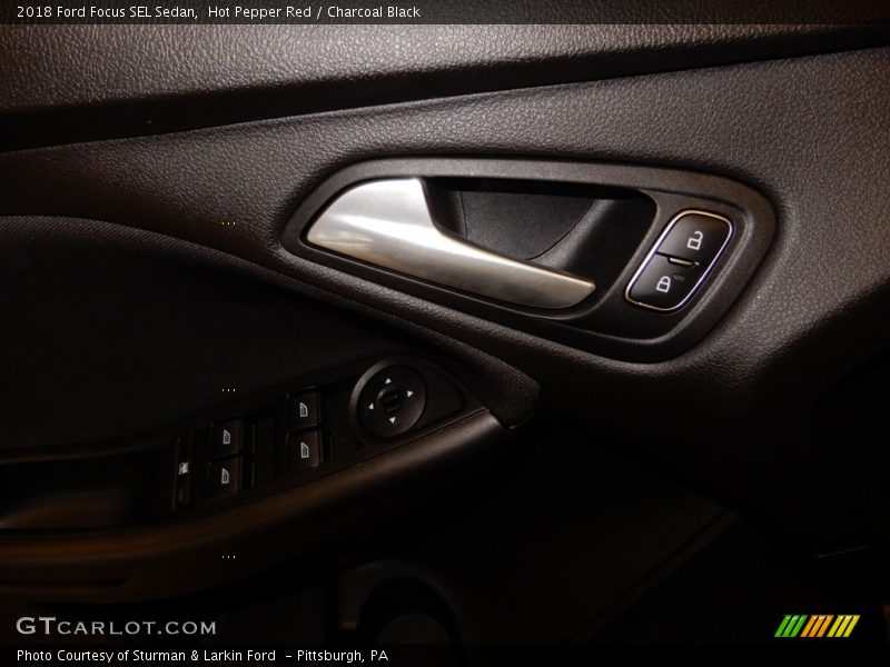 Hot Pepper Red / Charcoal Black 2018 Ford Focus SEL Sedan