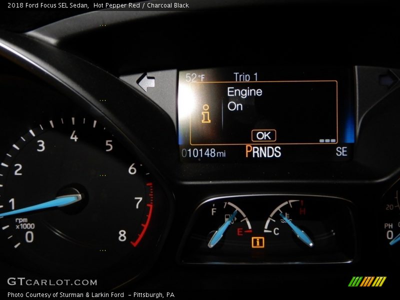 Hot Pepper Red / Charcoal Black 2018 Ford Focus SEL Sedan