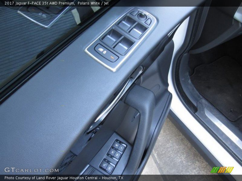 Polaris White / Jet 2017 Jaguar F-PACE 35t AWD Premium
