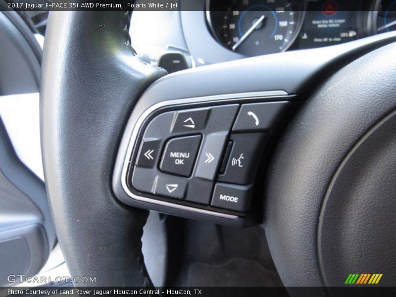 Polaris White / Jet 2017 Jaguar F-PACE 35t AWD Premium