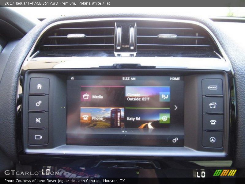 Polaris White / Jet 2017 Jaguar F-PACE 35t AWD Premium