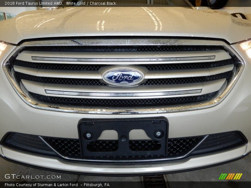 White Gold / Charcoal Black 2018 Ford Taurus Limited AWD