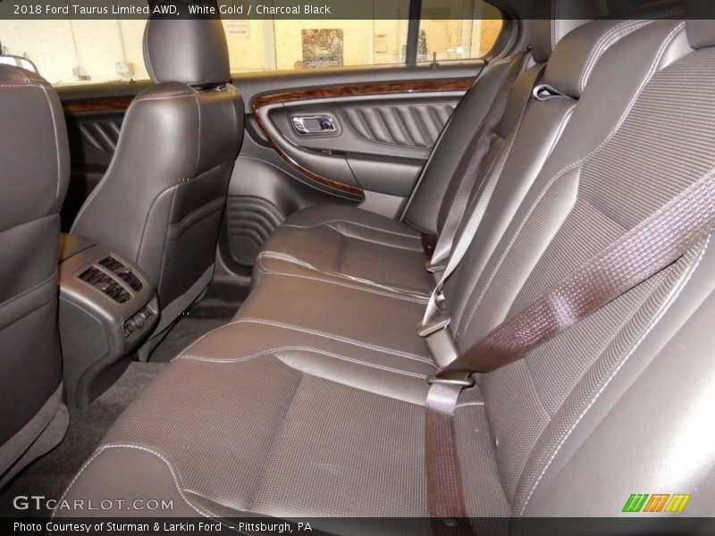 White Gold / Charcoal Black 2018 Ford Taurus Limited AWD