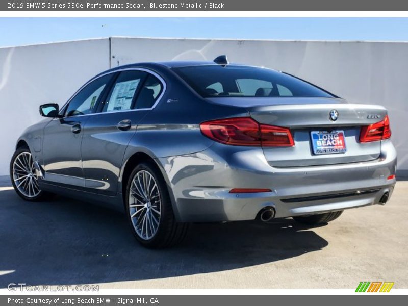 Bluestone Metallic / Black 2019 BMW 5 Series 530e iPerformance Sedan