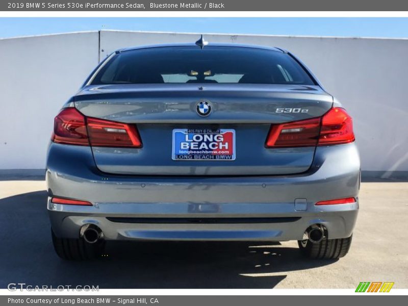 Bluestone Metallic / Black 2019 BMW 5 Series 530e iPerformance Sedan