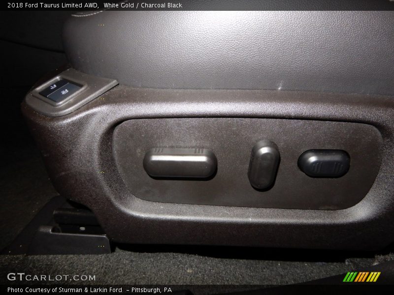 White Gold / Charcoal Black 2018 Ford Taurus Limited AWD