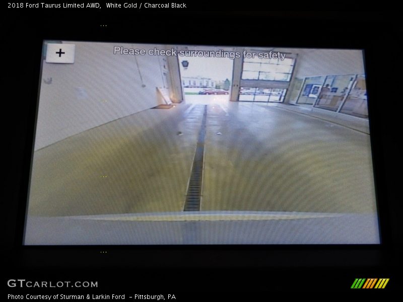 White Gold / Charcoal Black 2018 Ford Taurus Limited AWD
