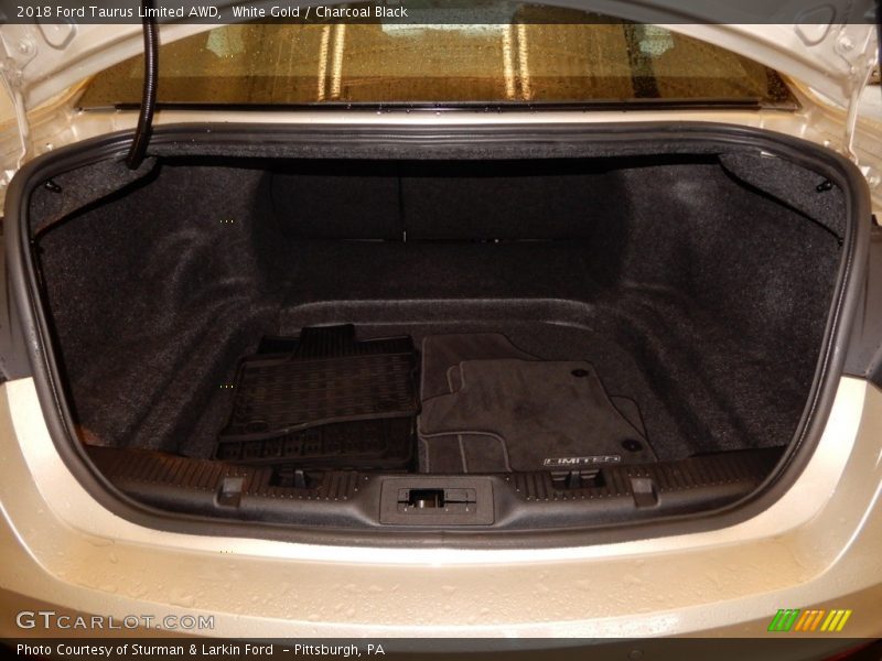 White Gold / Charcoal Black 2018 Ford Taurus Limited AWD