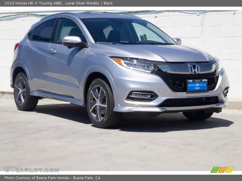 Lunar Silver Metallic / Black 2019 Honda HR-V Touring AWD